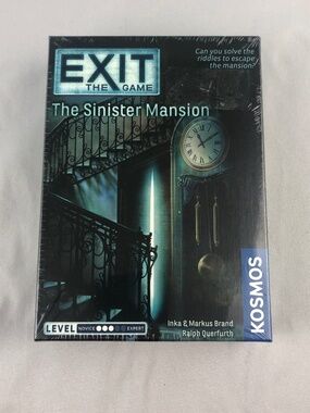NIB Exit The Game: The Sinister Mansion By Kosmos Complete SEALED